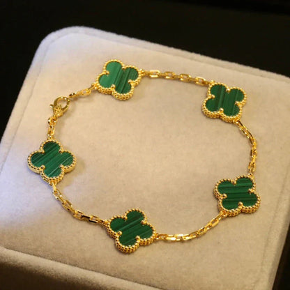 Bracciale Trifoglio - Verde Smeraldo
