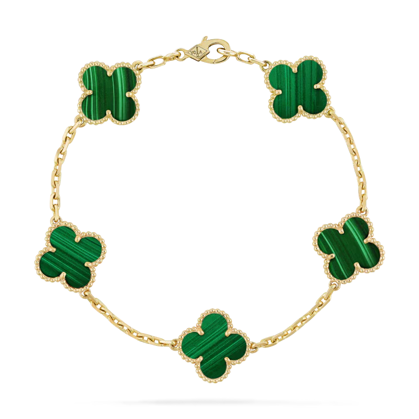 Bracciale Trifoglio - Verde Smeraldo