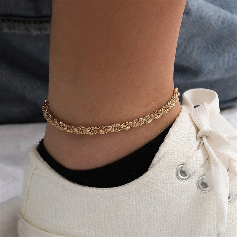 Leila Rope Chain Anklet