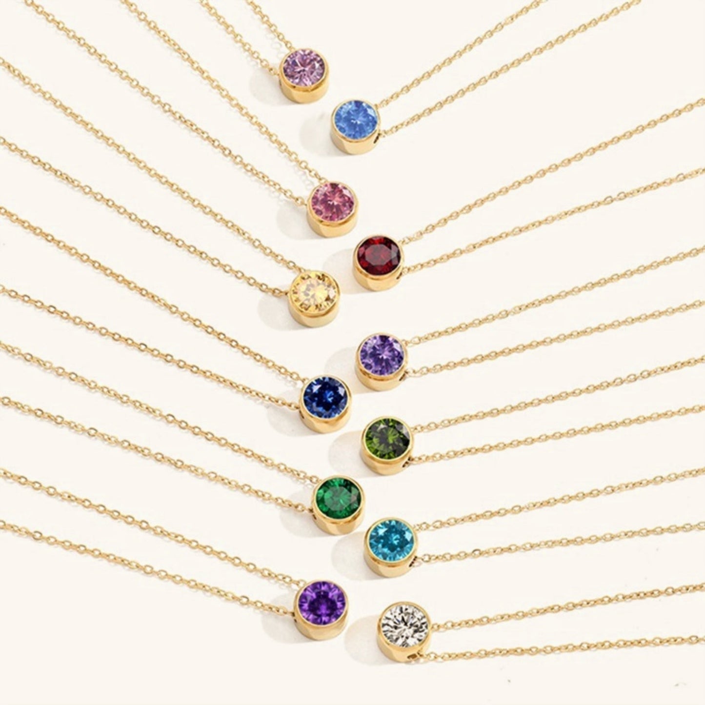 Amelia Birthstone Necklace