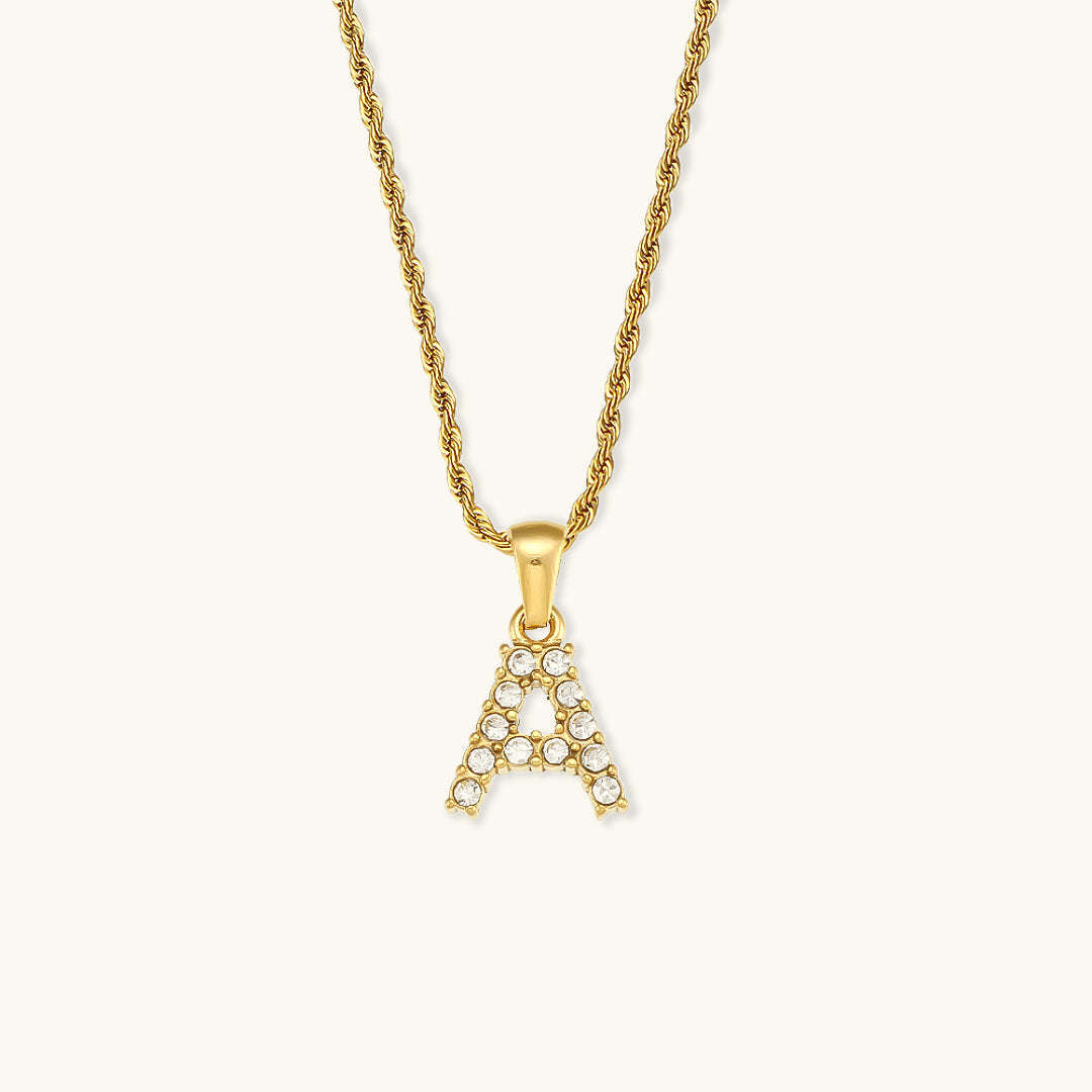 Maeve Letter Initial Diamond Necklace