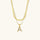 Fiona Layered Gold Initial Letter Necklace