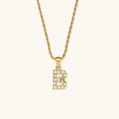 Maeve Letter Initial Diamond Necklace