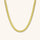 Elysian Gold Herringbone Necklace