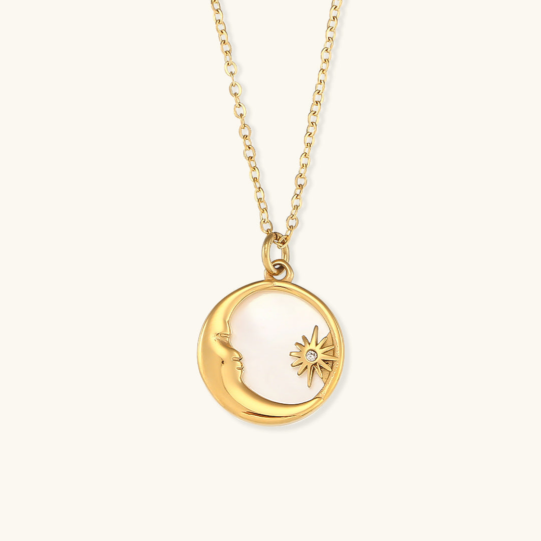 Evangeline Lunar Gold Necklace