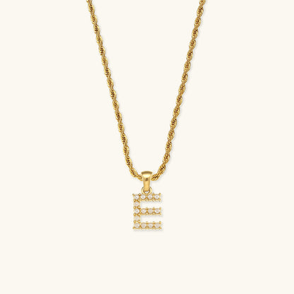 Elodie Initial Letter Pearl Necklace