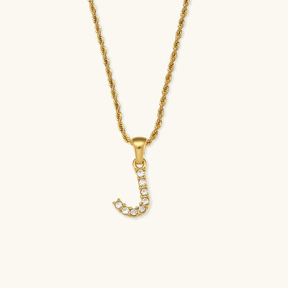 Maeve Letter Initial Diamond Necklace