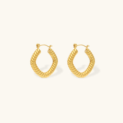 Emani Twist Square Earrings