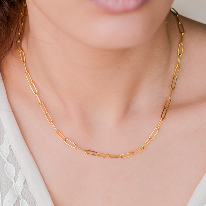 Lena Golden Chain Necklace