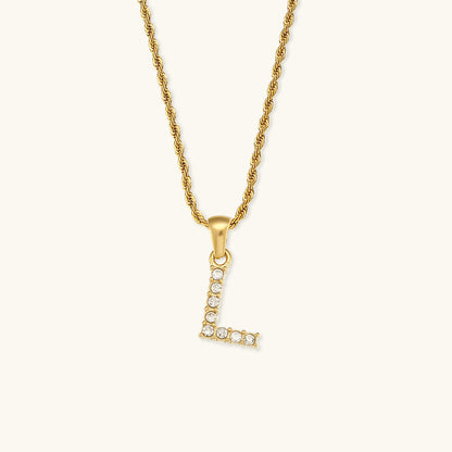 Maeve Letter Initial Diamond Necklace