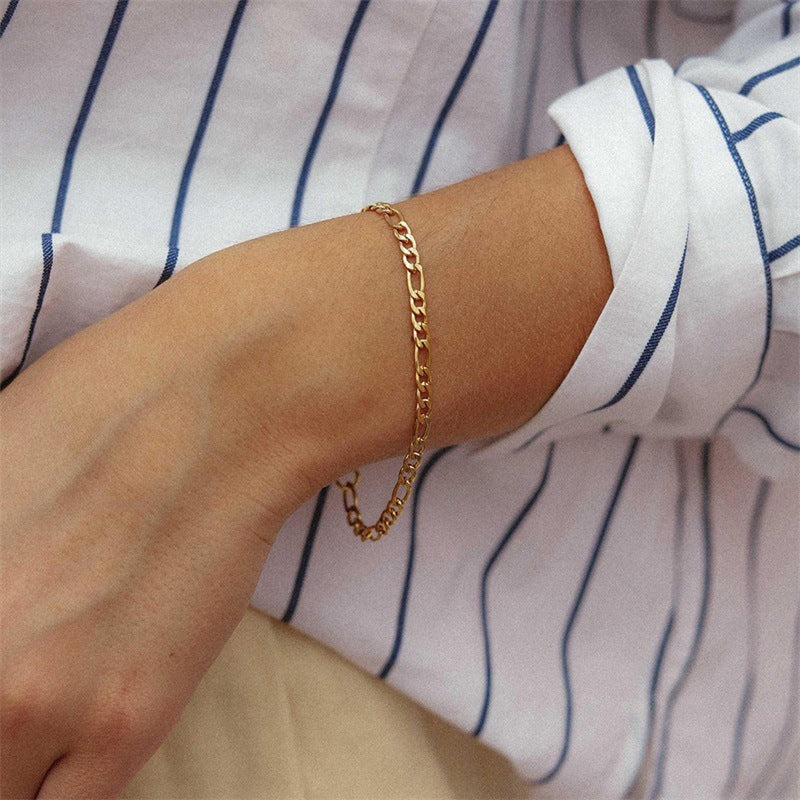 Saturn Gold Chain Bracelet