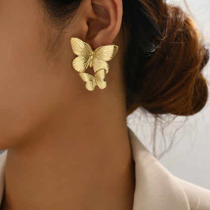 Butterfly Gold Earrings