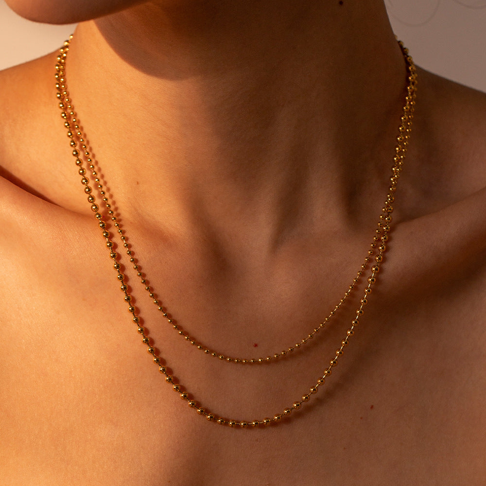 Layered Ball Chain Necklace