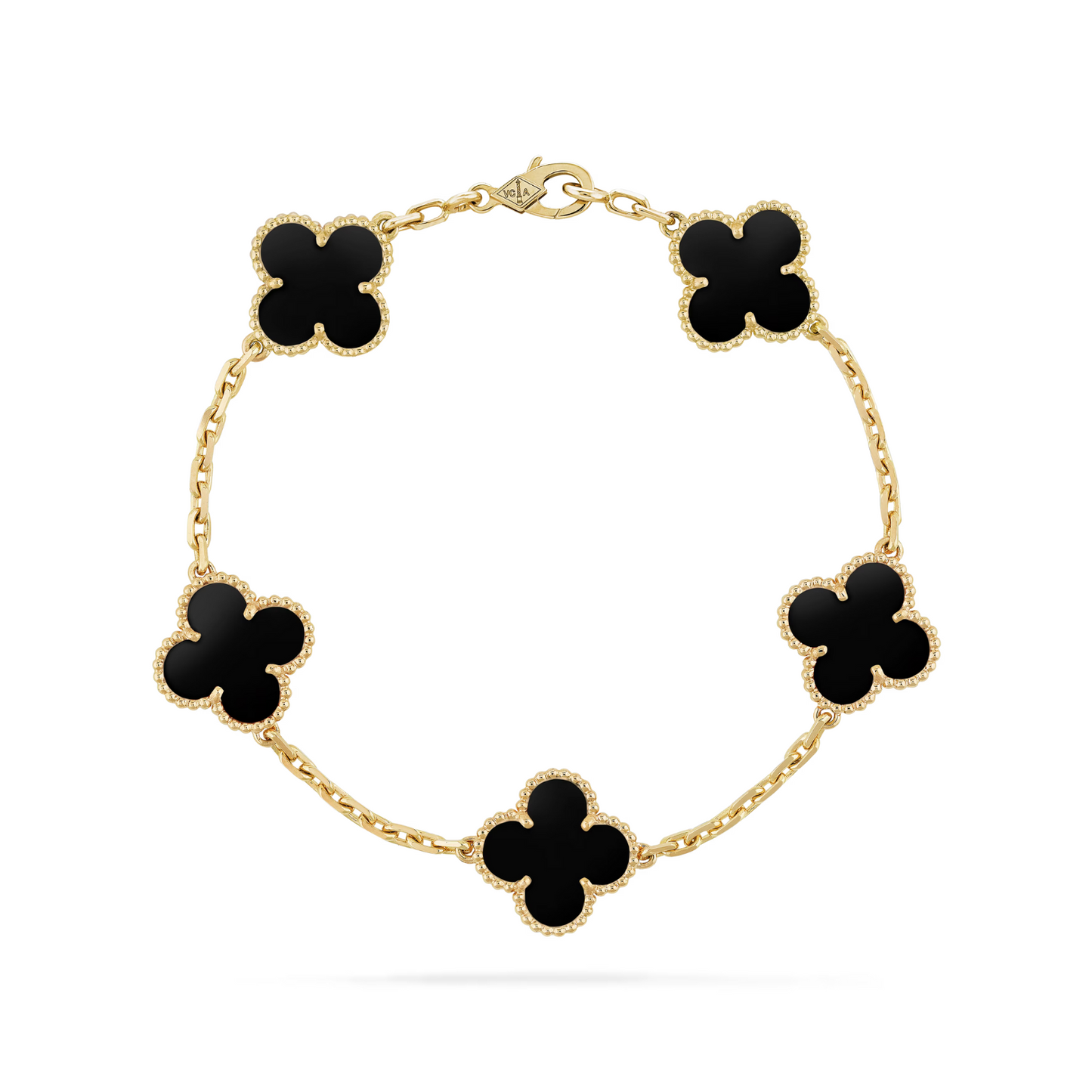 Bracciale Trifoglio - Nero