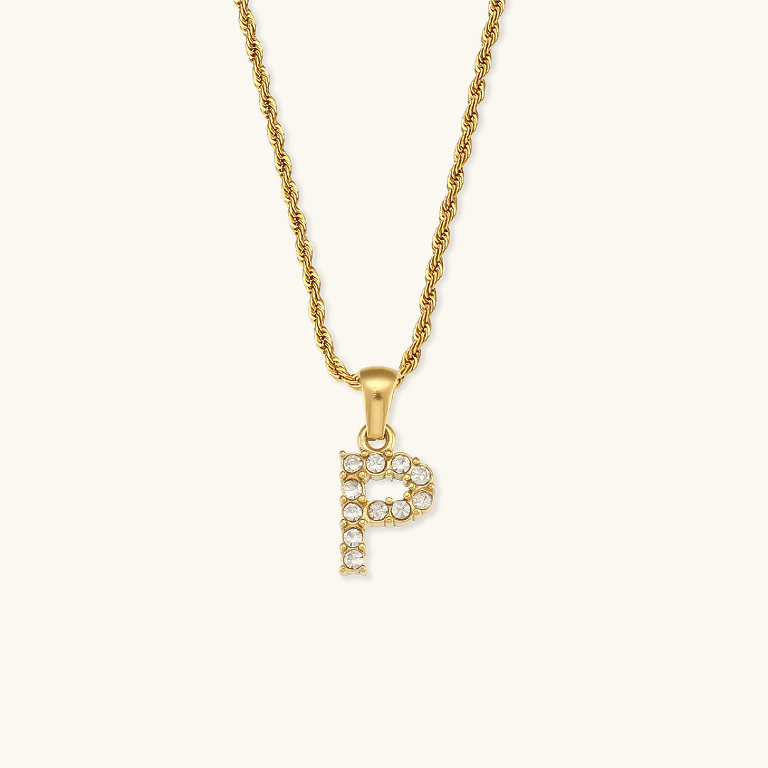 Maeve Letter Initial Diamond Necklace