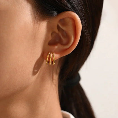 Cradle Gold Earrings