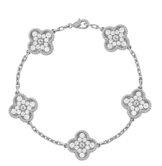 Bracciale Trifoglio Deluxe - Argento