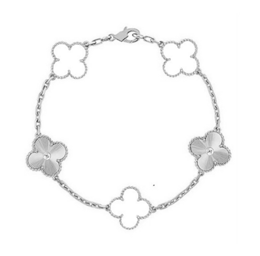 Bracciale Trifoglio Deluxe - Bianco